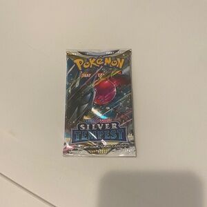 Pokemon Silver Tempest Card Pack with Blue and Red
